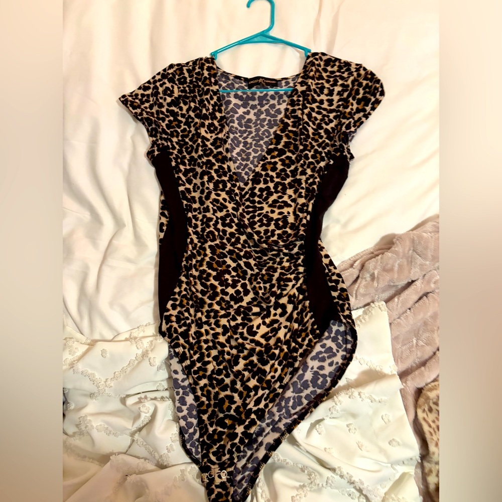 Almost Famous leopard print body suits suit!